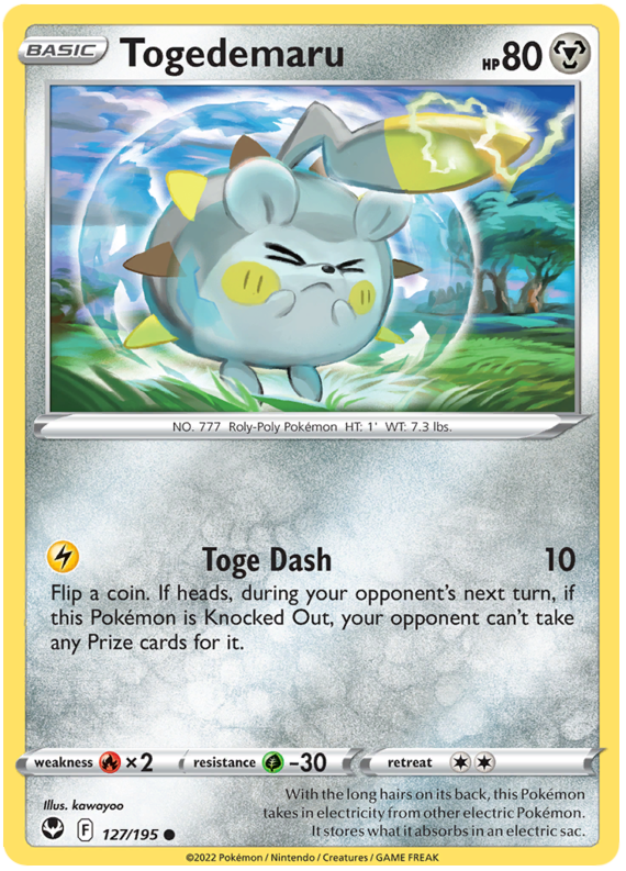Sword and Shield Silver Tempest 127  Togedemaru