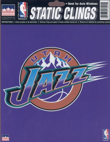 Utah Jazz Window Cling - walk-of-famesports
