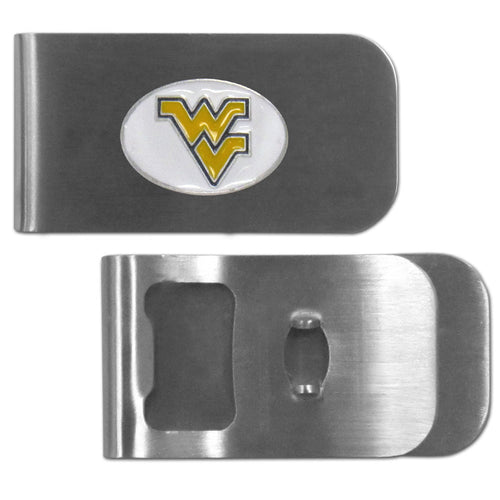 W. Virginia Mountaineers Bottle Opener Money Clip - walk-of-famesports