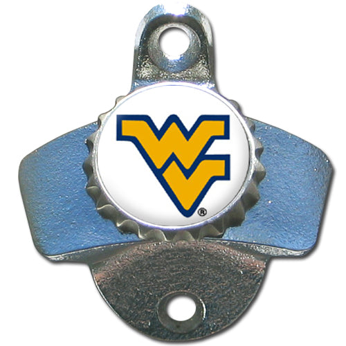 W. Virginia Mountaineers Wall Bottle Opener - walk-of-famesports