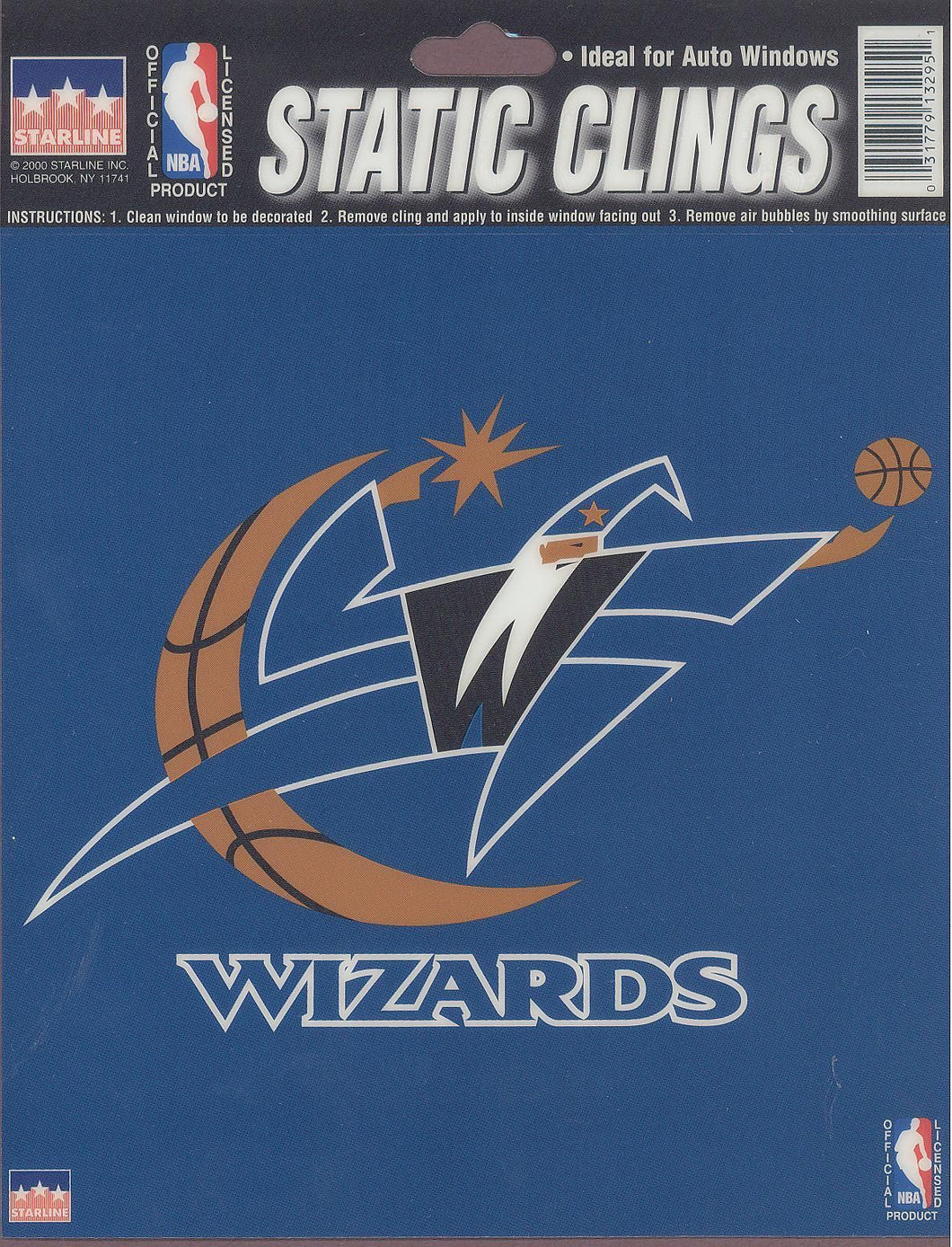 Washington Wizards Window Cling - Throwback - walk-of-famesports