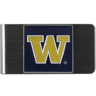 Washington Huskies Stainless Steel Money Clip - walk-of-famesports