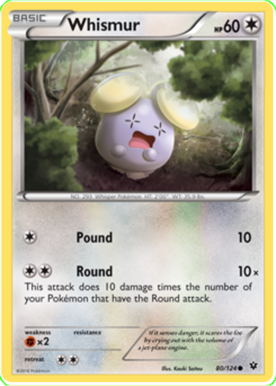 XY Fates Collide 080  Whismur