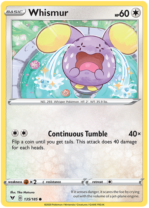 Sword and Shield Vivid Voltage 135  Whismur
