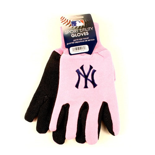 New York Yankees Work Gloves - Pink