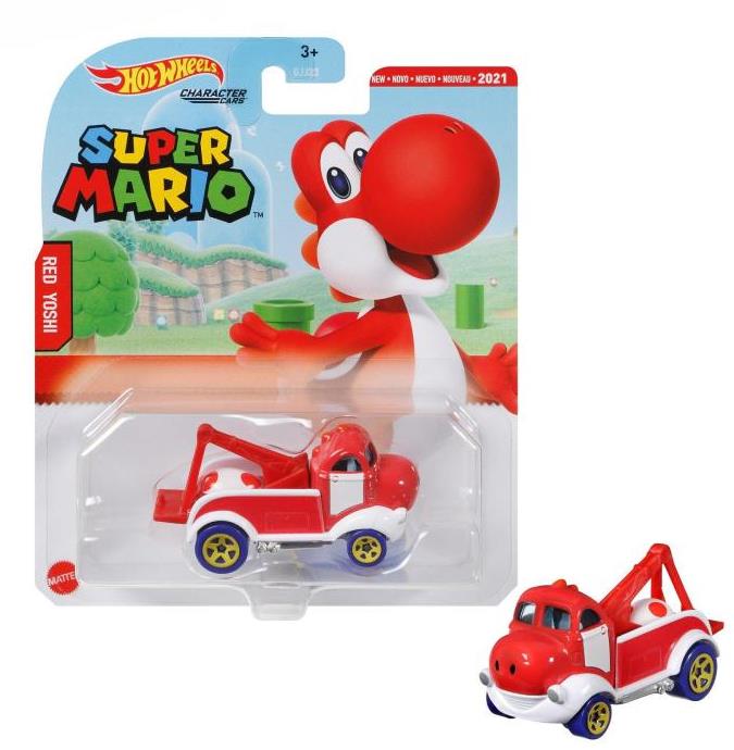 Hot Wheels Super Mario Character Cars Red Yoshi