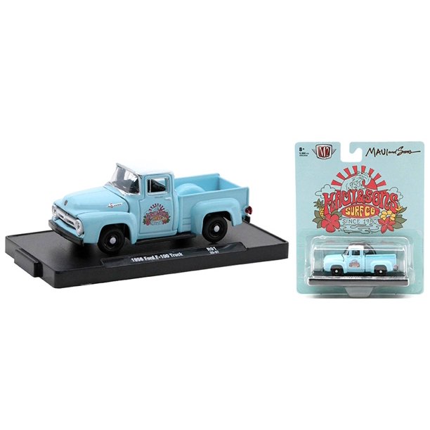 M2 Machines Auto-Drivers Release 91 - Maui & Sons - 1956 Ford F-100 Truck