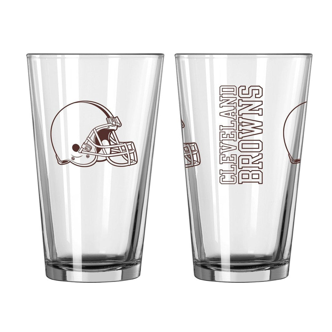Cleveland Browns 16 Oz. Gameday Pint Glasses Set