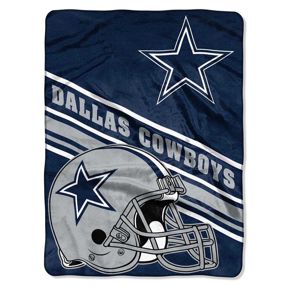Dallas Cowboys Slant Raschel Throw Blanket 60x80