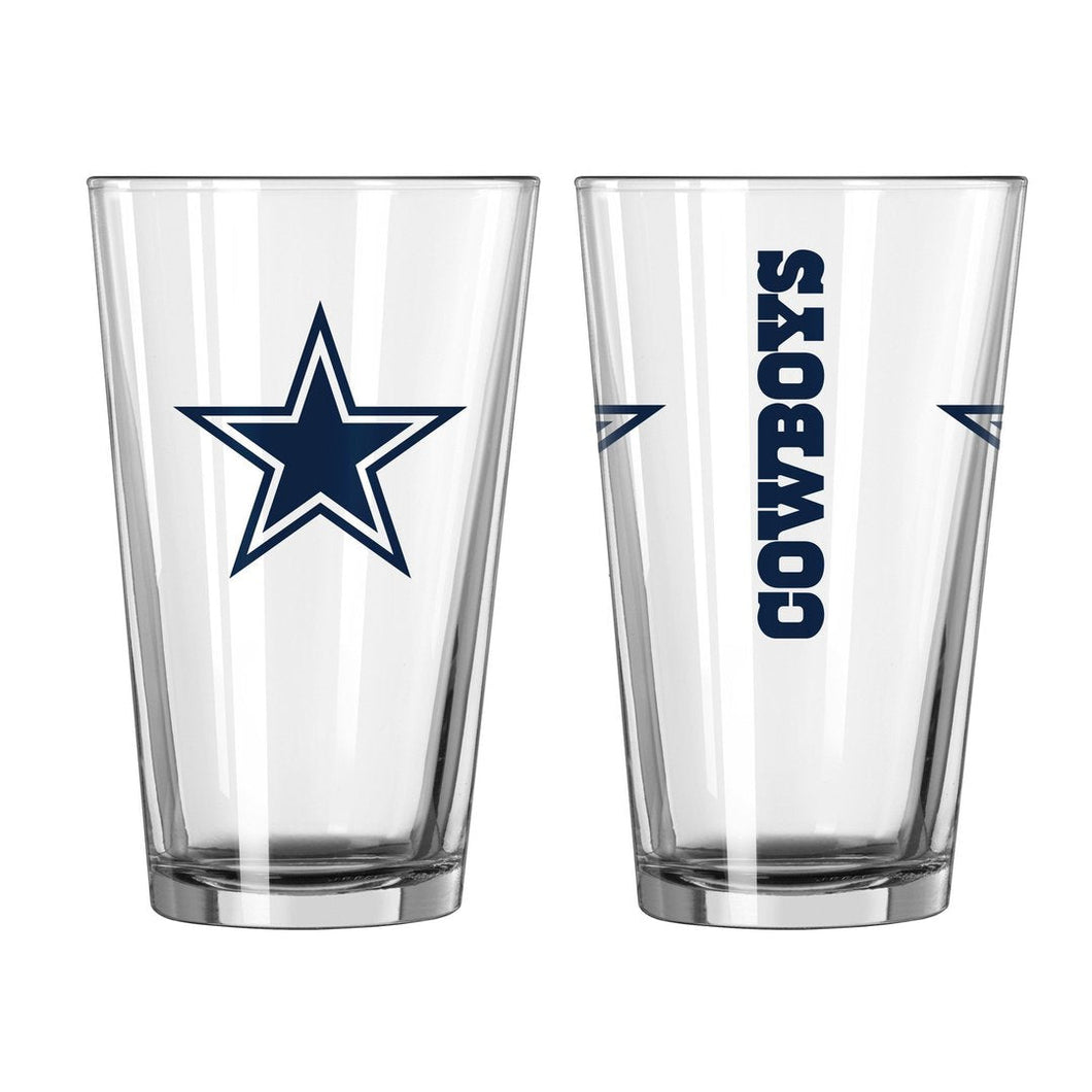 Dallas Cowboys 16 Oz. Gameday Pint Glasses Set