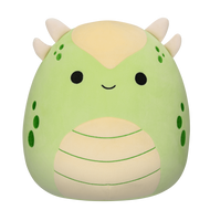 Squishmallows DeRay the Green Ankylosaurus With Yellow Belly 12