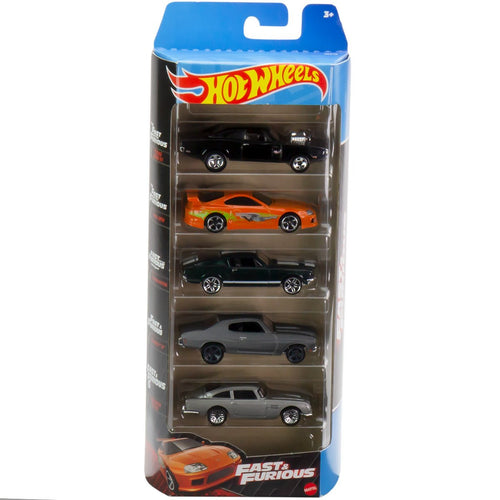 Hot Wheels Fast & Furious 5 Pack Vehicles - walk-of-famesports