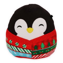 Squishmallows Luna the Penguin in Christmas Sweater 4.5