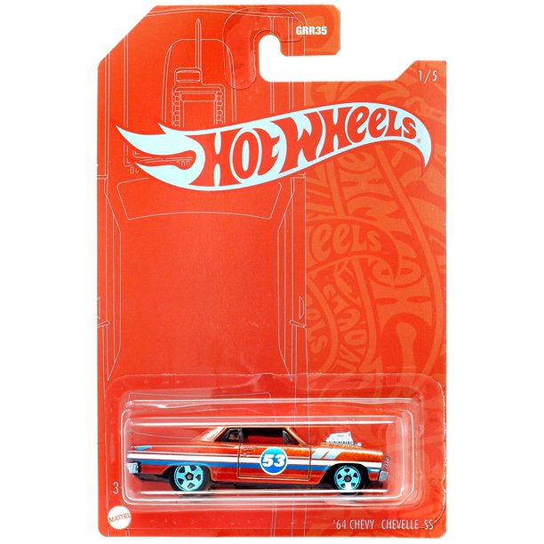 Hot Wheels 53rd Anniversary '64 Chevy Chevelle SS Diecast Car 1/5