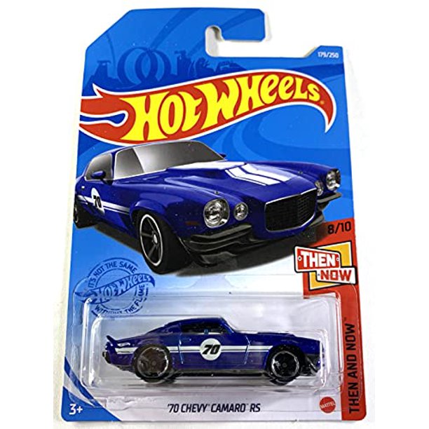 Hot Wheels '70 Chevy Camaro RS, Then And Now 8/10 Blue 179/250