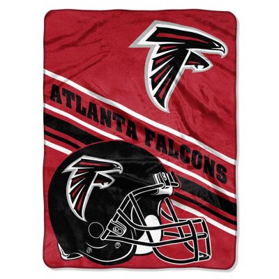 Atlanta Falcons Slant Plush Raschel Throw Blanket 60x80
