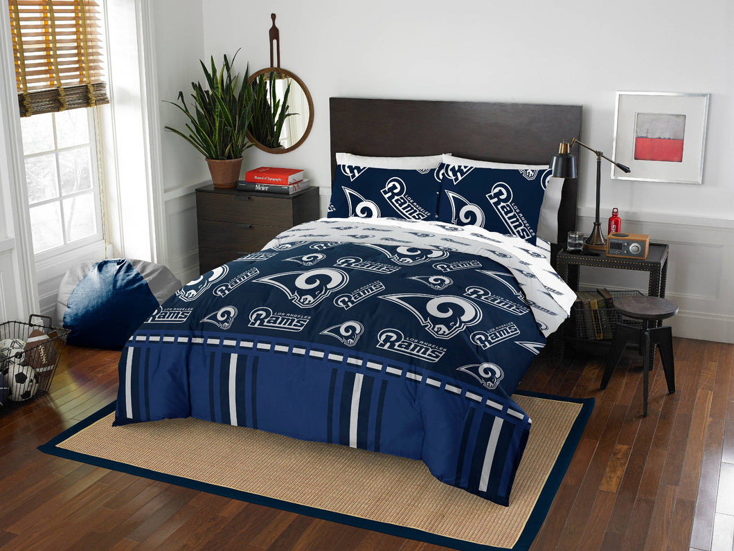Los Angeles Rams Bed in Bag Comforter Set-Assorted Size