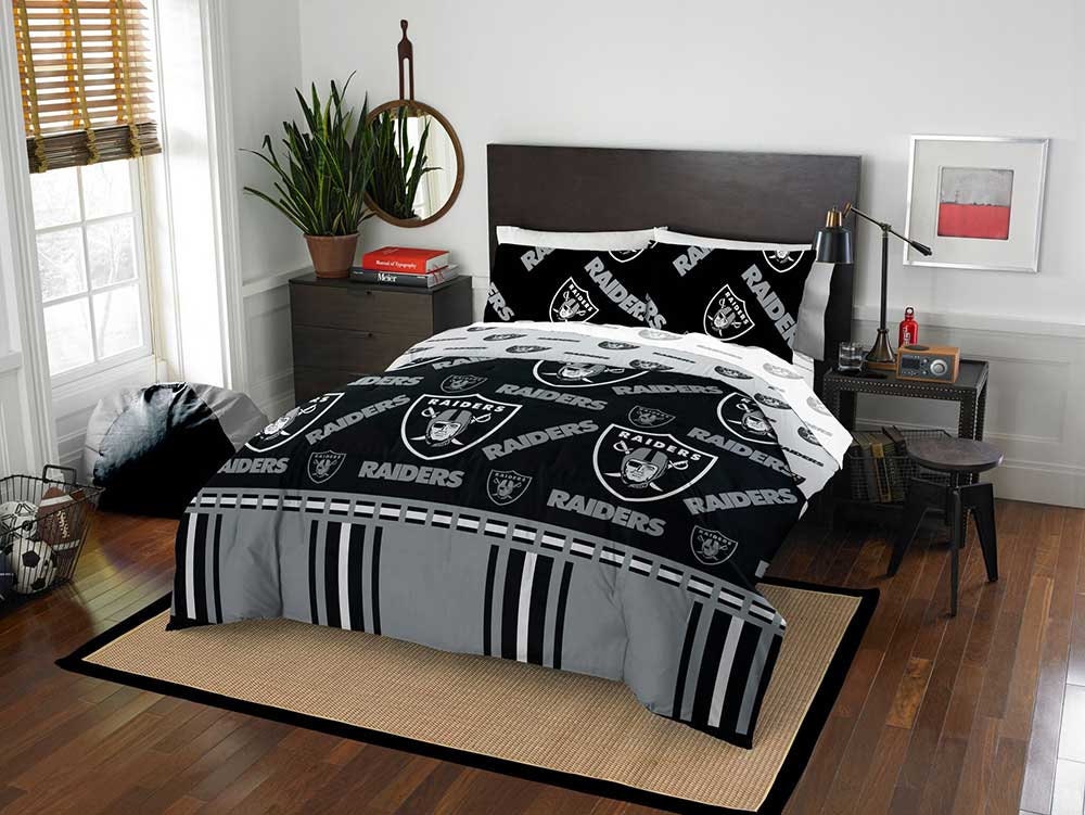 Las Vegas Raiders Bed in Bag Comforter Set-Assorted Size