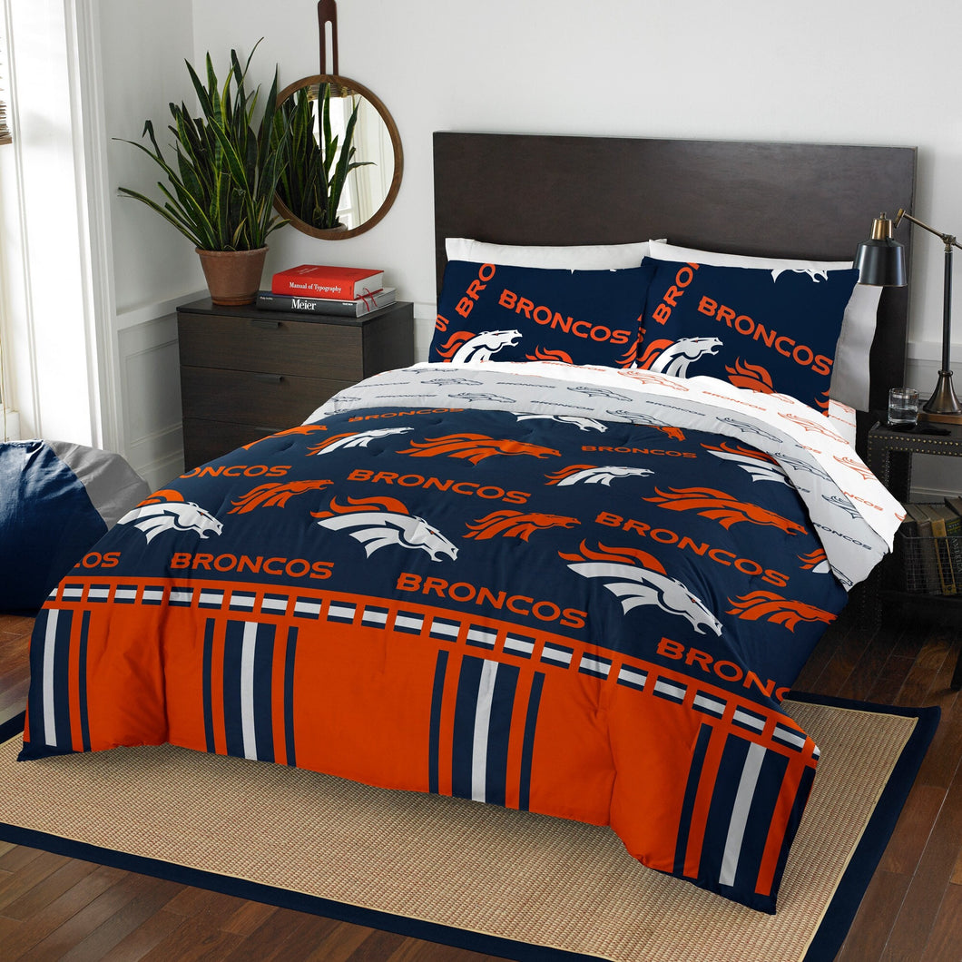 Denver Broncos Bed in Bag Comforter Set-Assorted Size