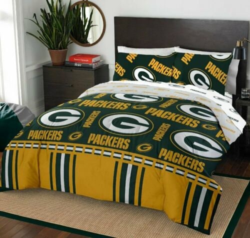 Green Bay Packers Queens Bed in Bag Comforter Set
