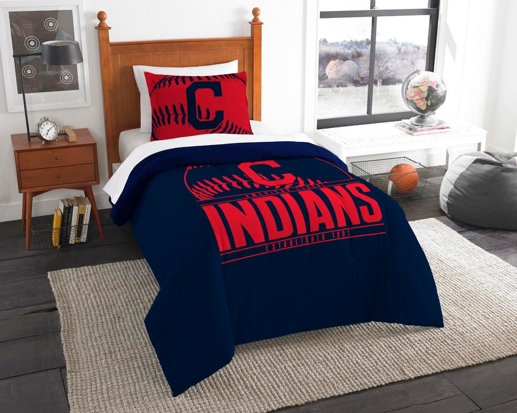 Cleveland Indians TWIN Comforter Set