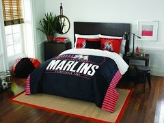 Miami Marlins Queen Comforter Set
