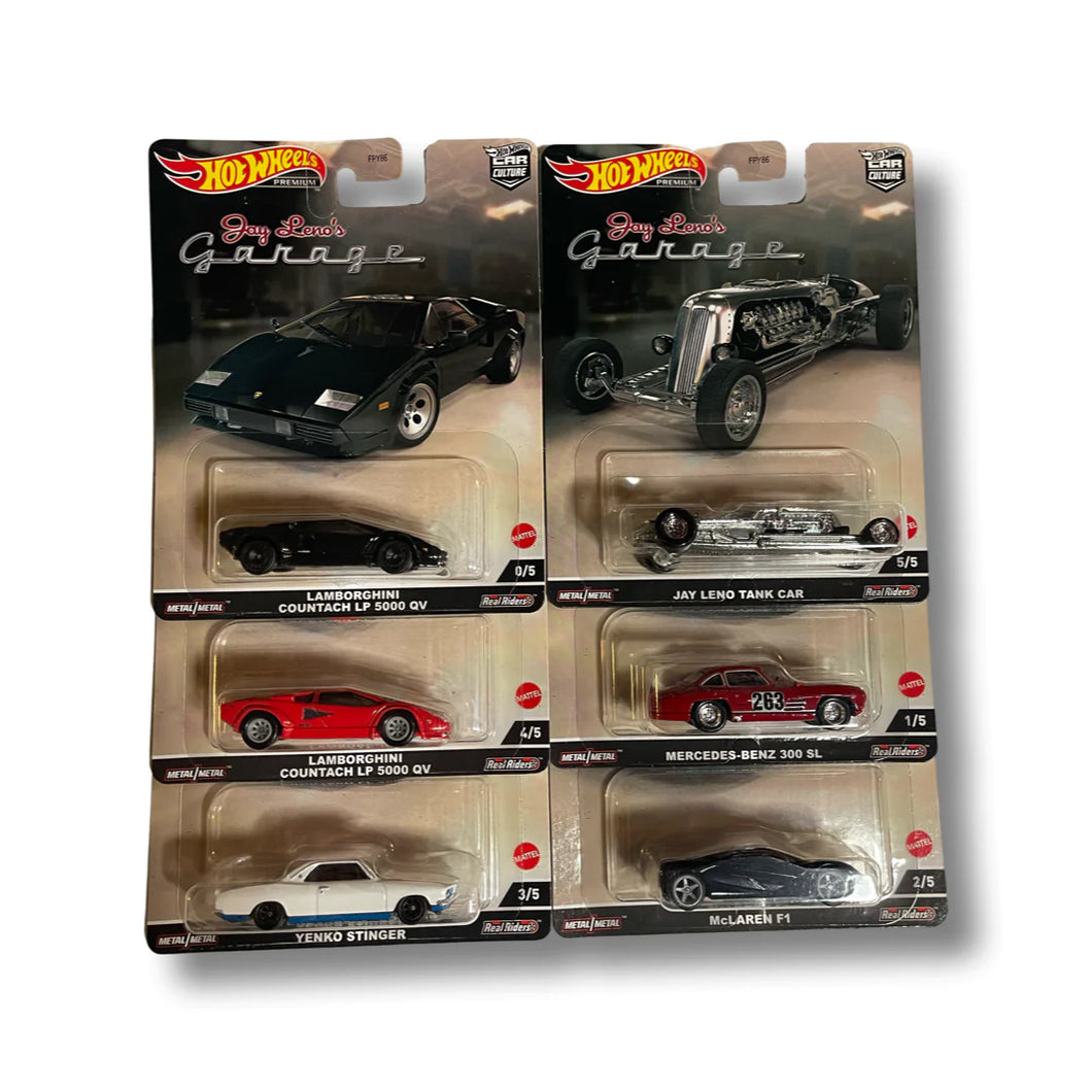 Hot Wheels Premiums Car Culture Jay Leno's Garage Set of 5
