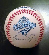 Javy Lopez Signed Autographed 95 World Series Baseball