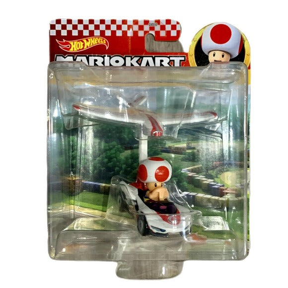 Hot Wheels Mario Kart Toad P-Wing with Plane Glider