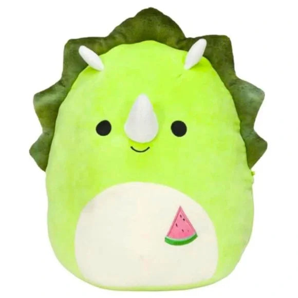 Squishmallows Tristan the Triceratops with Watermelon Slice On Belly 12