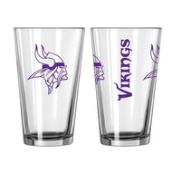 Minnesota Vikings 16 Oz. Gameday Pint Glasses Set