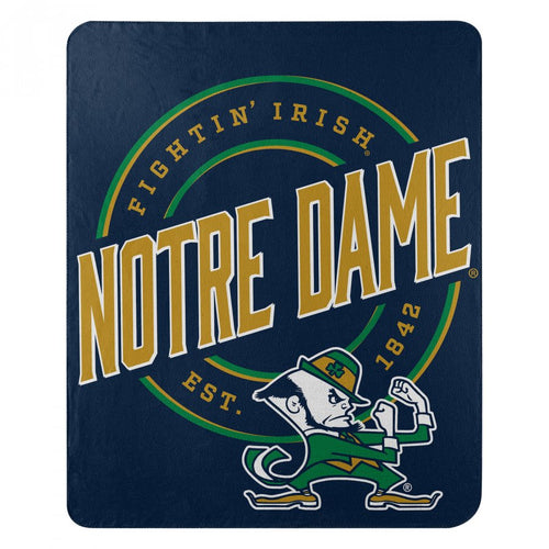 Notre Dame Fighting Irish Campaign Fleece Blanket - walk-of-famesports