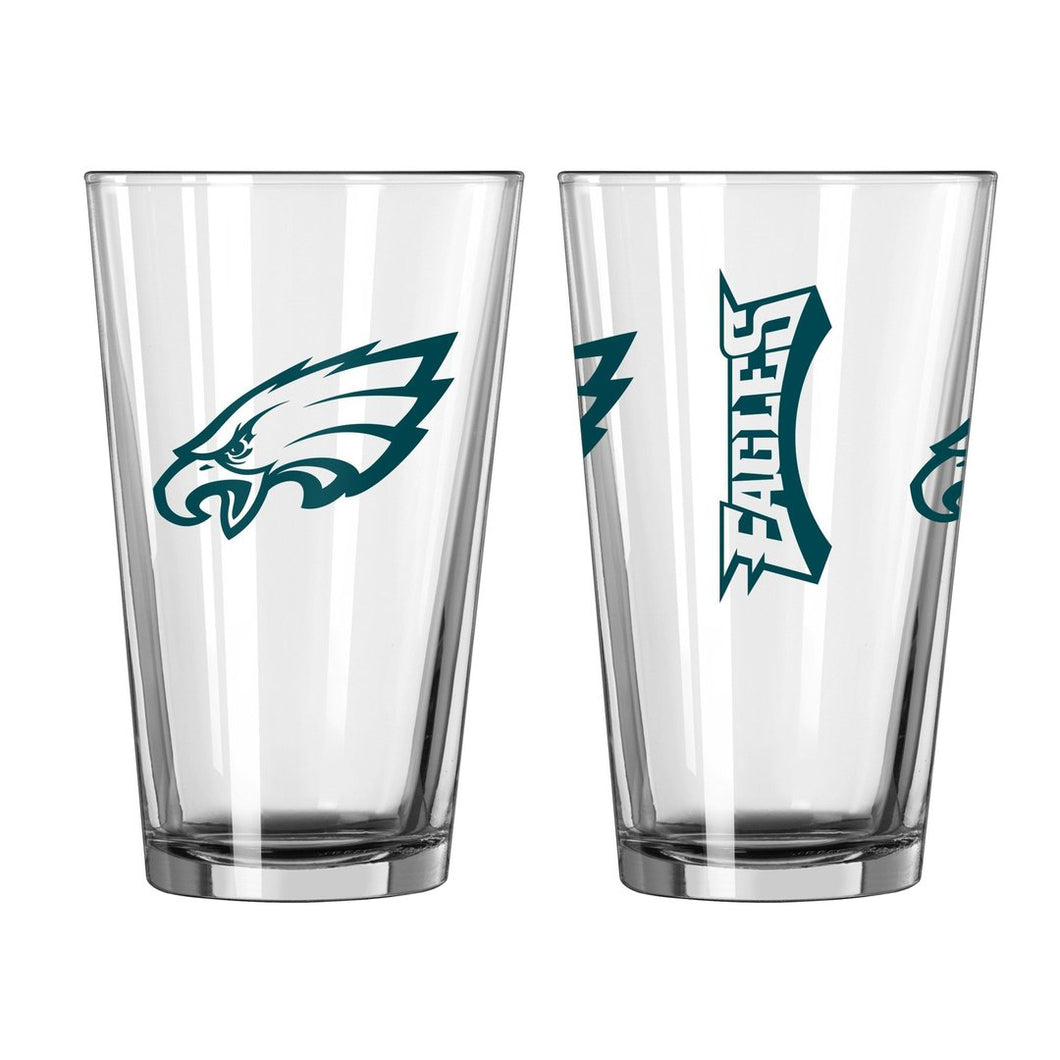 Philadelphia Eagles 16 Oz. Gameday Pint Glasses Set