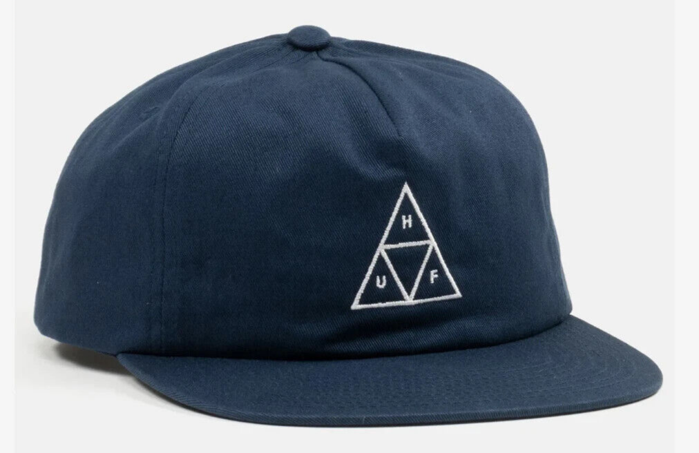 HUF M Essentials OG Logo Blue Snapback Hat