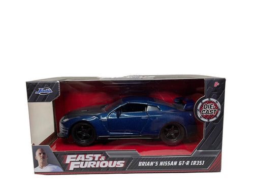 Jada 1:32 Fast & the Furious Brian's Nissan Gt-R (R35) - walk-of-famesports