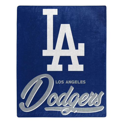 Los Angeles Dodgers MLB ‘Signature’ Raschel Throw Blanket - walk-of-famesports