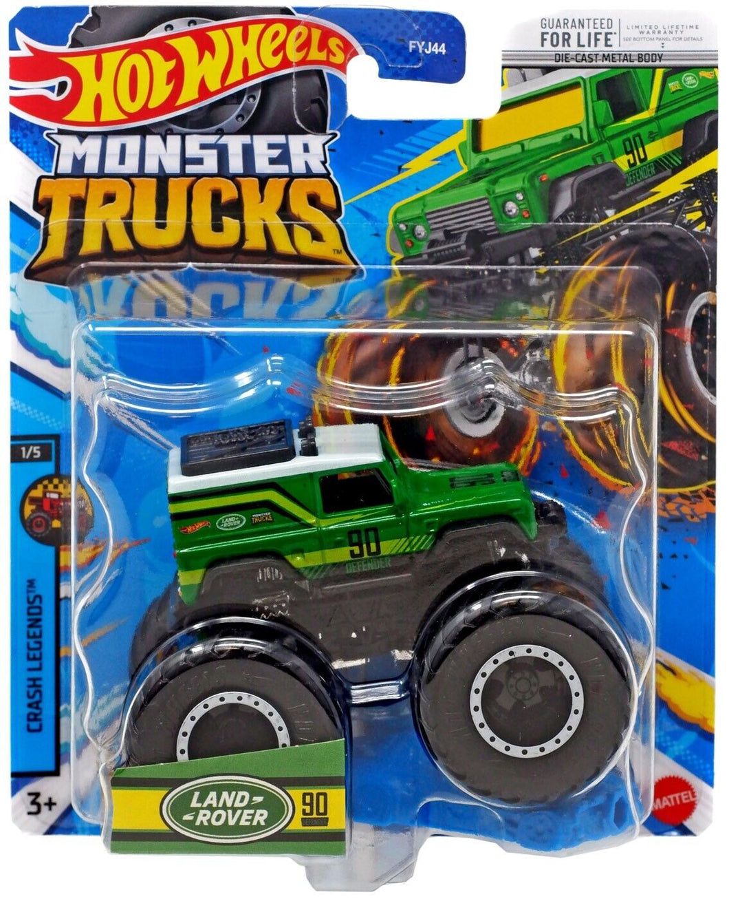 Hot Wheels Monster Trucks Crash Legends Land Rover 90 1:64 Scale