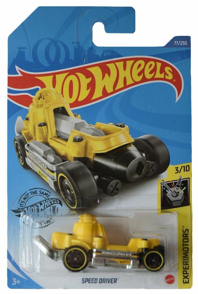 Hot Wheels Speed Driver Yellow Experimotors 3/10 Yellow 77/250