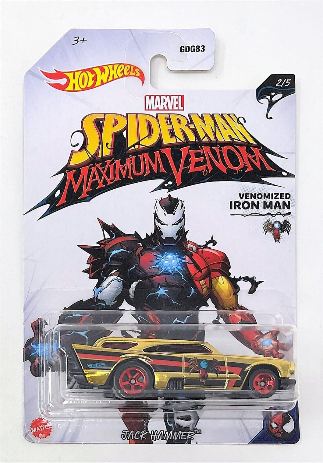 Hot Wheels Marvel Spider-Man Maximum Venom Jack Hammer 2/5