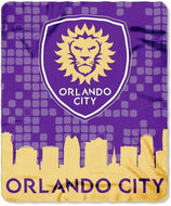 Orlando City Skyline Fleece Blanket