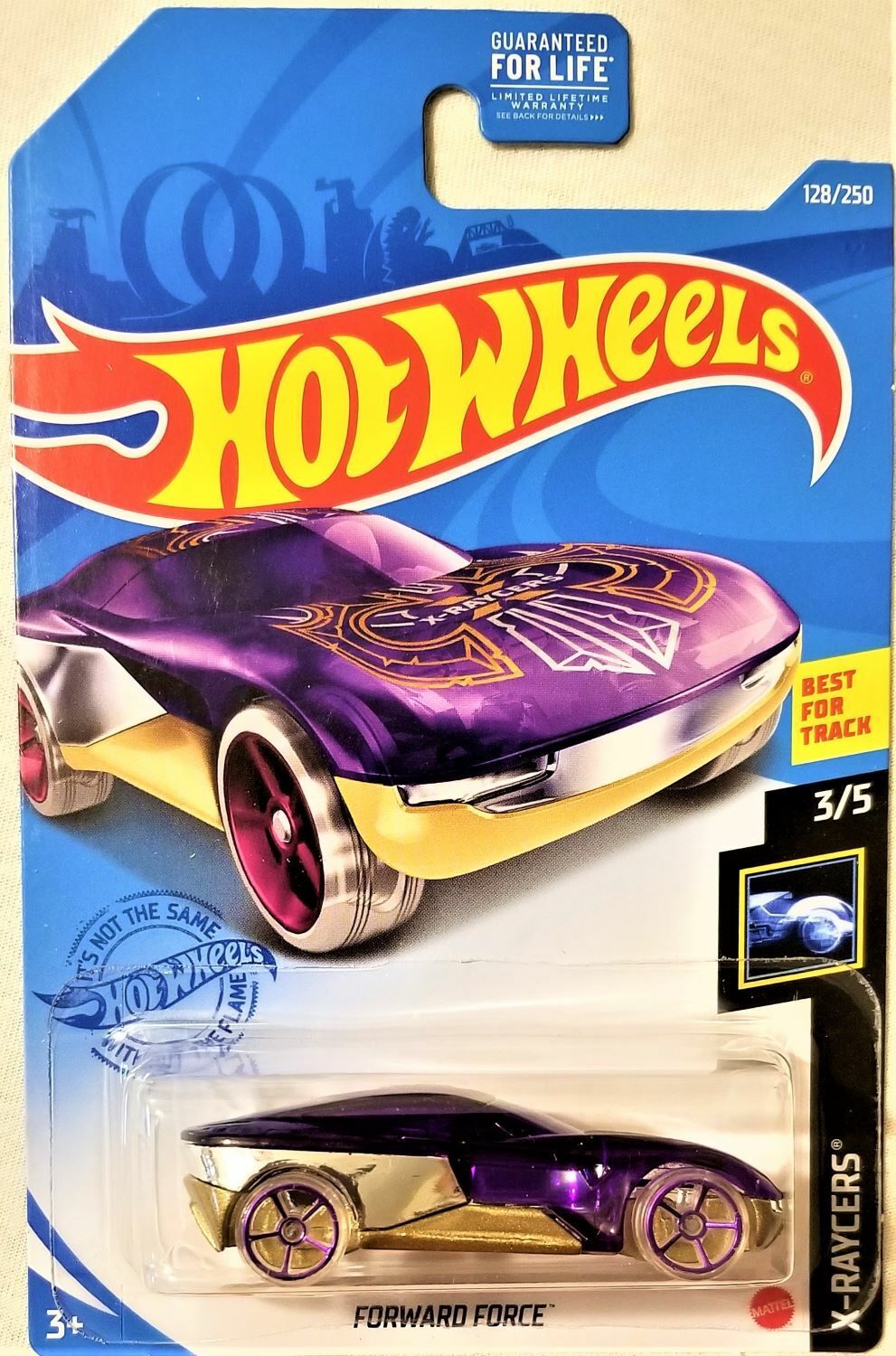 Hot Wheels Forward Force, X-Racers 3/5 Purple 128/250