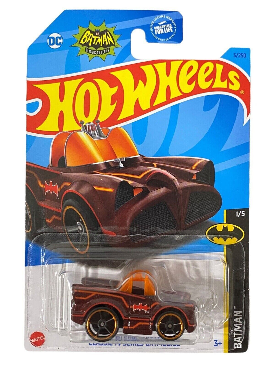 2023 Hot Wheels Classic TV Series Batmobile Batman 1/5 3/250 - Assorted Color