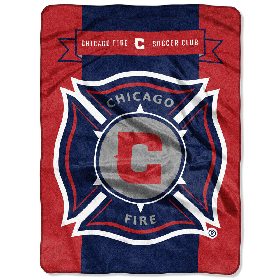 Chicago Fire Raschel Throw Blanket 60
