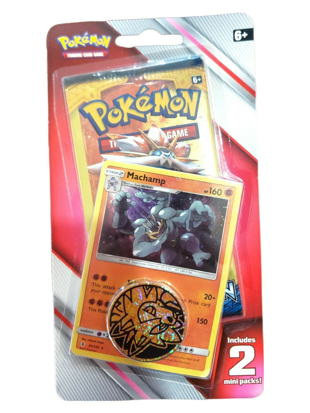 Pokémon TCG Blister Machamp Holo 2 Mini Booster Packs