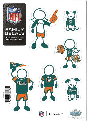 Miami Dolphins Family Decal - Small