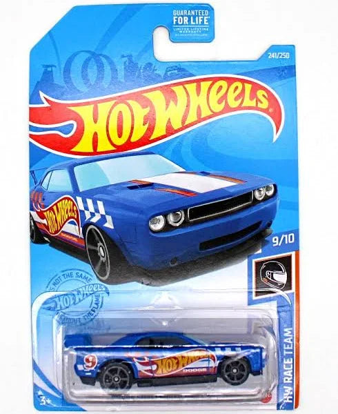 Hot Wheels Dodge Challenger Drift Car, HW Race Team 9/10, 241/250