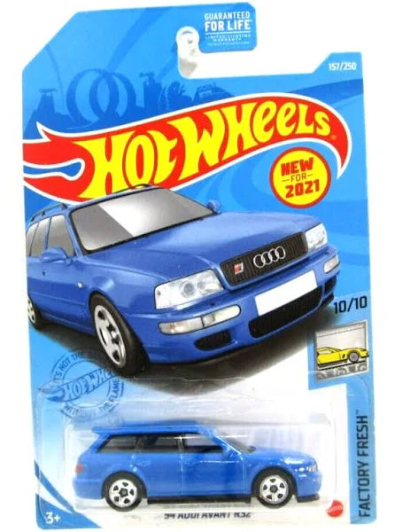 Hot Wheels '94 Audi Avant RS2 Blue Factory Fresh 10/10 157/250