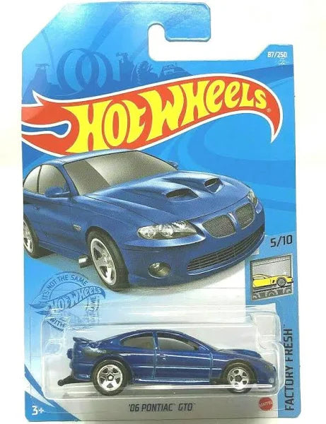 Hot Wheels '06 Pontiac GTO Blue Factory Fresh 5/10, 87/250
