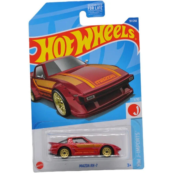 Hot Wheels Mazda RX-7 Red HW J-Imports 1/10 97/250