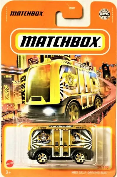 Matchbox Yellow MBX Self-Driving Bus #28 2021